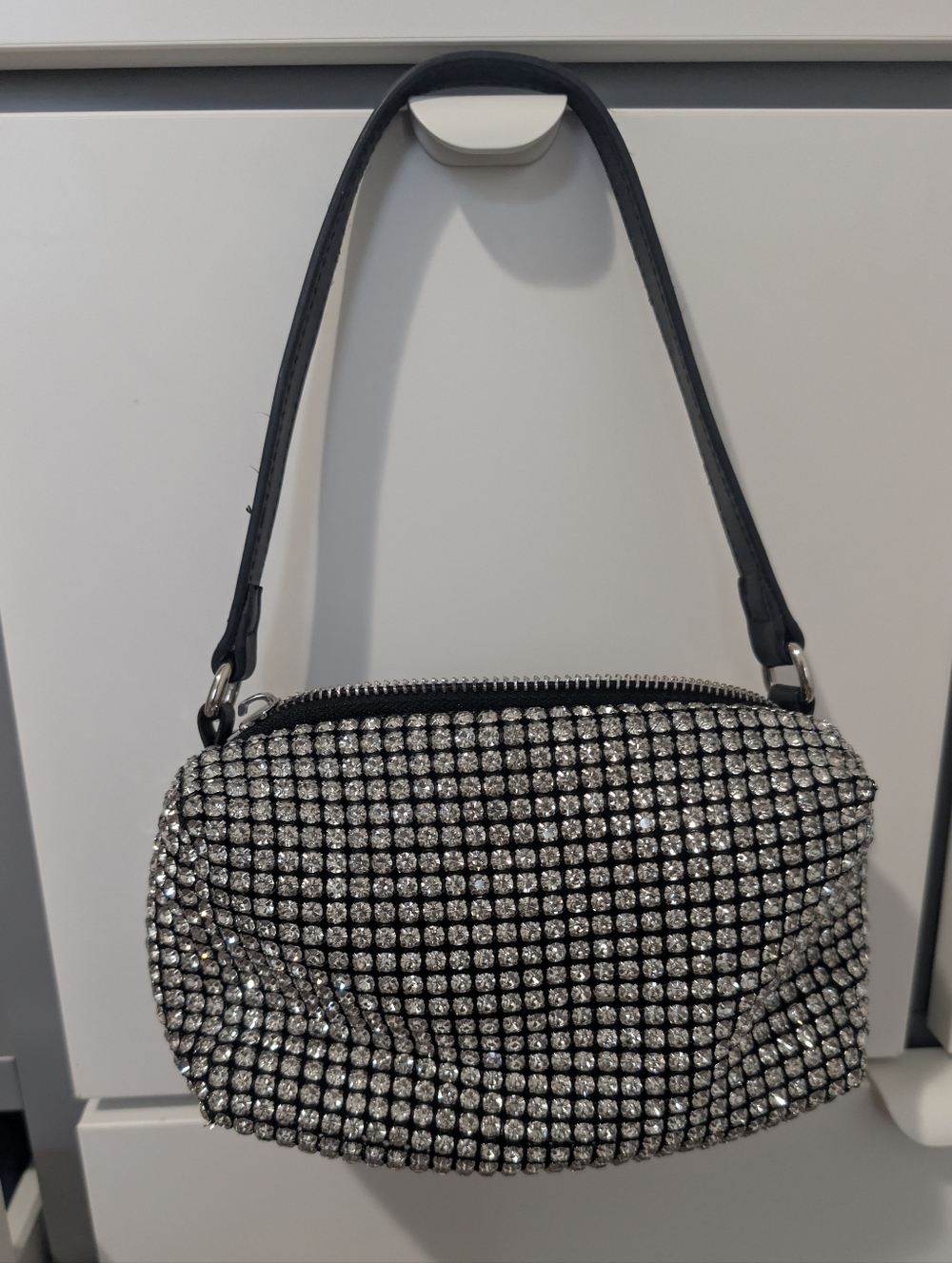 AW Silver Rhinestone Bag - Picture 5 of 6